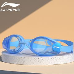 Combo Kính Bơi Người Lớn LI-NING Chính Hãng Chống Nước, Chống Sương Mù, Chống Tia UV, Tặng Nút Bịt Tai & Cầu Mũi