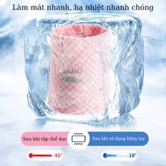 Băng Cổ Tay Lạnh Cao Cấp Lining - Khăn Lau Mồ Hôi Thể Thao Giúp Giảm Nhiệt Nhanh, Thấm Hút Tối Đa, Kích Thước 8*12cm