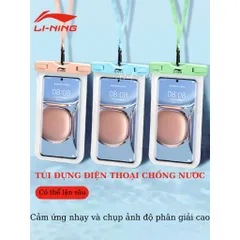 Túi đựng điện thoại LI-NING chống nước dung tích lớn bảo vệ màn hình cảm ứng khi bơi lặn mã LNBR705 303295