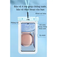 Túi đựng điện thoại LI-NING chống nước dung tích lớn bảo vệ màn hình cảm ứng khi bơi lặn mã LNBR705 303295