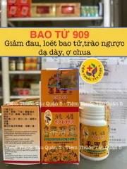 Bao Tử 909 HK Loại 1 (Tem Nai Nổi) - Hỗ Trợ Viêm Dạ Dày, Giảm Đầy Hơi, Đau Bao Tử, Cải Thiện Tiêu Hóa