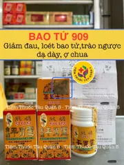 Bao Tử 909 HK Loại 1 (Tem Nai Nổi) - Hỗ Trợ Viêm Dạ Dày, Giảm Đầy Hơi, Đau Bao Tử, Cải Thiện Tiêu Hóa