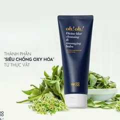 💗 (CHÍNH HÃNG) OH! OH! Divine Blue Cleansing & Massaging Balm 30ml – Sáp Tẩy Trang Làm Sạch Sâu & Mềm Mượt Da