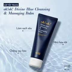 💗 (CHÍNH HÃNG) OH! OH! Divine Blue Cleansing & Massaging Balm 30ml – Sáp Tẩy Trang Làm Sạch Sâu & Mềm Mượt Da