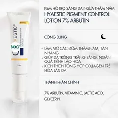 Kem Dưỡng Sáng Da Hyaestic 7% Arbutin - Giảm Thâm Nám & Phục Hồi Da, Chăm Sóc Da Mịn Màng Tối Ưu