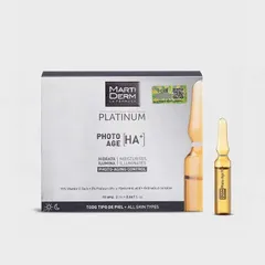 Tinh Chất Chống Lão Hóa Martiderm Platinum Photo Age HA+ - 30 Ống Ampoule 15% Vitamin C Nguyên Chất, Sáng Da, Săn Chắc Da