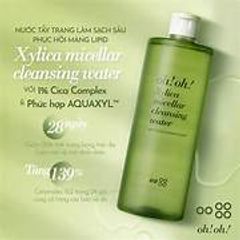 Nước Tẩy Trang Sạch Sâu & Dịu Nhẹ OH! OH! Xylica Micellar Cleansing Water 500ml - Dành cho Da Nhạy Cảm, Làm Sạch Dịu Nhẹ, Cấp Ẩm Tối Ưu
