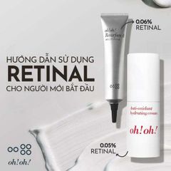 Kem Dưỡng Tái Tạo Da Oh! Oh! Resurface A 0.06% Retinal - Sản phẩm chống lão hóa, cải thiện kết cấu da, phù hợp mọi loại da