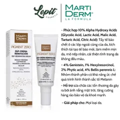 Kem Dưỡng Đêm MartiDerm Pigment Zero DSP 40ml - Làm Sáng Da, Mờ Thâm Nám, Chống Tăng Sắc Tố, Phù Hợp Mọi Loại Da