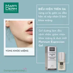 Gel Dưỡng MartiDerm Platinum Expression 15ml - Làm Đầy Nếp Nhăn Mắt & Khóe Miệng, Chống Lão Hóa, Dưỡng Ẩm, Cho Mọi Loại Da