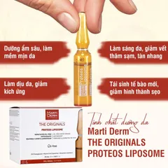 Tinh Chất Martiderm The Originals Proteos Liposome 30 Amoules - Chống Oxy Hóa, Cấp Ẩm, Giảm Nhờn và Mụn cho Da Nhạy Cảm