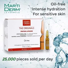 Tinh Chất Martiderm The Originals Proteos Liposome 30 Amoules - Chống Oxy Hóa, Cấp Ẩm, Giảm Nhờn và Mụn cho Da Nhạy Cảm