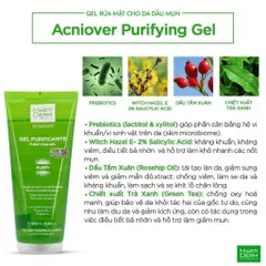 Martiderm Acniover Gel Rửa Mặt Cho Da Dầu & Mụn 200ml - Dưỡng Ẩm Sâu, Chống Oxy Hoá, Se Khít Lỗ Chân Lông, Chính Hãng