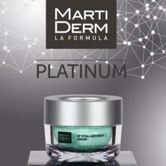Kem Dưỡng Đêm MartiDerm Platinum GF Vital Age 50ml - Chứa 1% Retinol, Phục Hồi Da, Giảm Mụn, Chống Lão Hóa, Dưỡng Ẩm Sâu
