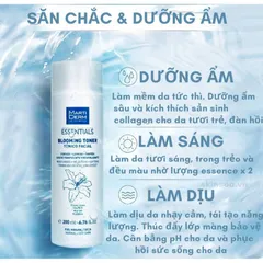 Nước Cân Bằng Dưỡng Ẩm MartiDerm Essentials Blooming Toner 200ml - Giúp Làm Sáng, Làm Dịu Da Thường Đến Khô, Tươi Mát như Hoa Nở Rộ