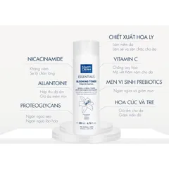 Nước Cân Bằng Dưỡng Ẩm MartiDerm Essentials Blooming Toner 200ml - Giúp Làm Sáng, Làm Dịu Da Thường Đến Khô, Tươi Mát như Hoa Nở Rộ