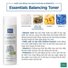 Nước Hoa Hồng MartiDerm Essentials 200ml - Toner Cân Bằng Da Kiểm Soát Dầu, Giảm Mụn Chứa BHA và Vitamin C cho Da Dầu, Hỗn Hợp