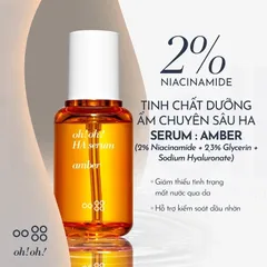 Tinh Chất Dưỡng Ẩm Oh! Oh! HA & Proteoglycans Amber Serum 30ml - Căng Mướt, Săn Chắc Da Cho Mọi Loại Da
