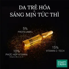 MartiDerm Black Diamond Skin Complex Advanced 10 Ống – Ampoule Chống Oxy Hóa, Trẻ Hóa & Làm Sáng Da Cho Làn Da Khô và Xỉn Màu