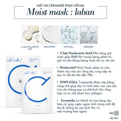 Mặt Nạ Oh! Oh! Moist 10 Miếng - Cấp Ẩm Tức Thì, Dưỡng Mềm Mượt, Phù Hợp Mọi Loại Da, Hyaluronic Acid, Chăm Sóc Da Cao Cấp Hàn Quốc