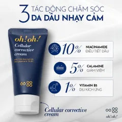 Kem Dưỡng Phục Hồi Da OH! OH! Cellular Corrective Cream 30ml - Chống Lão Hóa, Dưỡng Ẩm, Làm Săn Chắc Da, Hàn Quốc