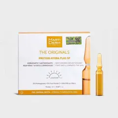 MartiDerm The Originals Proteos Hydra Plus SP 30 Ampoules - Tinh Chất Dưỡng Ẩm, Ngăn Ngừa Lão Hóa Da Chống Nắng SPF 30