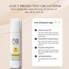 Kem Dưỡng Chống Nắng RVB LAB THE SKIN SPF50 50ml - Bảo Vệ Da, Chống Lão Hóa, Dưỡng Ẩm, Lớp Nền Trang Điểm