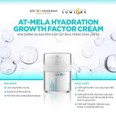 Kem Dưỡng Da Ban Đêm HD Derma Lumiere At-Mela - Dưỡng Ẩm, Làm Sáng Da, Tái Tạo Với Chiết Xuất Hạt Nho và Cà Phê