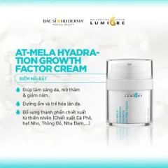 Kem Dưỡng Da Ban Đêm HD Derma Lumiere At-Mela - Dưỡng Ẩm, Làm Sáng Da, Tái Tạo Với Chiết Xuất Hạt Nho và Cà Phê