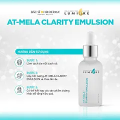 HD Derma Lumiere AT-Mela Clarity Emulsion - Tinh Chất Sáng Da, Giảm Nám & Thâm - Chống Lão Hóa & Cấp Ẩm Tối Ưu