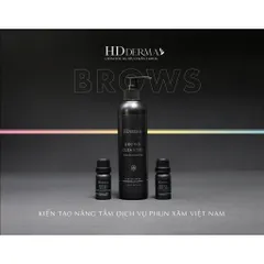 Dung Dịch Vệ Sinh Sát Khuẩn HD Derma Brows Cleanser - Chăm Sóc Môi, Mày Trong Phun Xăm Thẩm Mỹ, Làm Sạch An Toàn, Giữ Màu Tốt