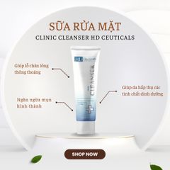 Sữa Rửa Mặt Không Bọt HD DERMA CEUTICALS - Chiết Xuất Trà Xanh & Hyaluronic Acid Cho Mọi Loại Da, Ngăn Ngừa Mụn, Làm Sạch Da Mặt Tươi Tắn