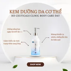 Kem Dưỡng Da Chống Nắng Cơ Thể HD Derma SPF 45+++ - Bảo Vệ Da - Dưỡng Ẩm - Giảm Viêm Nang Lông - An Toàn và Hiệu Quả