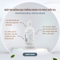 Mặt Nạ Mầm Gạo Trắng Sáng HD Derma 500ml - Phục Hồi Da Hiệu Quả, Cải Thiện Độ Ẩm & Làm Dịu Da