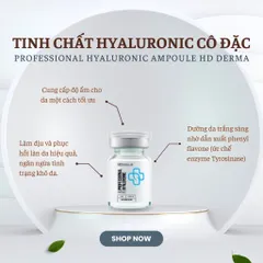 Ampoule Tinh Chất Hyaluronic HD Derma 5ml - Dưỡng Da Trắng Sáng, Phục Hồi Hiệu Quả Từ Thiên Nhiên, Chăm Sóc Da Chuyên Nghiệp
