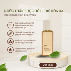 Nước Thần Kép HD DERMA Herbal Skin Recovery - Phục Hồi Da, Giảm Nếp Nhăn, Tăng Độ Đàn Hồi, Dưỡng Ẩm Sáng Mịn