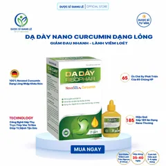 Dạ Dày Nano Curcumin NOVASOL - Tinh Chất Siêu Nano Hỗ Trợ Sức Khỏe Dạ Dày, Giảm Viêm Loét, Cải Thiện Tiêu Hóa, Xuất Xứ Đức