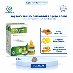 Dạ Dày Nano Curcumin NOVASOL - Tinh Chất Siêu Nano Hỗ Trợ Sức Khỏe Dạ Dày, Giảm Viêm Loét, Cải Thiện Tiêu Hóa, Xuất Xứ Đức