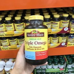Triple Omega 3-6-9 Nature Made Mỹ 180V 