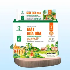 Mật hoa dừa cô đặc organic Sokfarm 15g x 12 gói - Dinh dưỡng tự nhiên, thay thế đường cho người tiểu đường, ăn kiêng, thể thao.