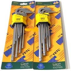 Bộ Lục Giác Đầu Bi Đầu Bông 9 Món Yeti Đa Năng USA - Dụng Cụ Sửa Chữa Tiện Ích Bằng Hợp Kim Cao Cấp, Độ Bền Cao
