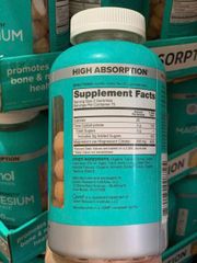 Kẹo dẻo bổ sung Magnesium Citrate Qunol 250mg 150 viên - Hàng Mỹ.