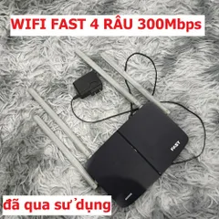 Bộ Phát Wifi Hàng Cũ FAST Router 4 Râu Tốc Độ 300Mbps - Kết Nối Mạnh Mẽ, Dễ Dàng Cài Đặt, Giải Pháp Internet Hiệu Quả