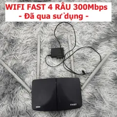Bộ Phát Wifi Hàng Cũ FAST Router 4 Râu Tốc Độ 300Mbps - Kết Nối Mạnh Mẽ, Dễ Dàng Cài Đặt, Giải Pháp Internet Hiệu Quả