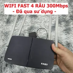 Bộ Phát Wifi Hàng Cũ FAST Router 4 Râu Tốc Độ 300Mbps - Kết Nối Mạnh Mẽ, Dễ Dàng Cài Đặt, Giải Pháp Internet Hiệu Quả