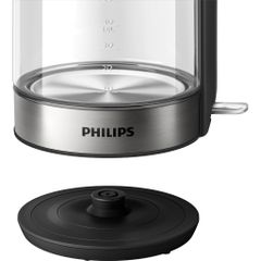 Bình Đun Siêu Tốc Philips HD9339 Thủy Tinh 1.7L, Công Suất 2200W, Thiết Kế Sang Trọng, Bảo Hành 2 Năm, Phù Hợp Gia Đình và Văn Phòng