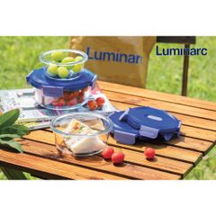 Hộp đựng thực phẩm thủy tinh Luminarc Purebox Putina 650ml - An toàn cho lò vi sóng, nướng và máy rửa bát, thiết kế thông minh