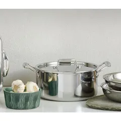 Nồi inox 5 lớp Scanpan Fusion 24cm - Nồi không dính, chịu nhiệt, dùng bếp từ, máy rửa bát, hàng chính hãng, thiết kế hiện đại