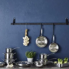Nồi inox 5 lớp Scanpan Fusion 24cm - Nồi không dính, chịu nhiệt, dùng bếp từ, máy rửa bát, hàng chính hãng, thiết kế hiện đại