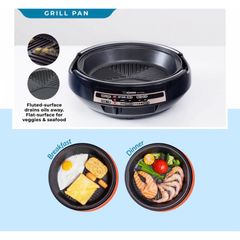 Nồi Lẩu Nướng Điện Đa Năng Zojirushi EP-PVQ30-BA - 2 Ngăn, Công Suất 1300W, Dung Tích 4.5L, Thiết Kế Hiện Đại, Bảo Hành 1 Năm